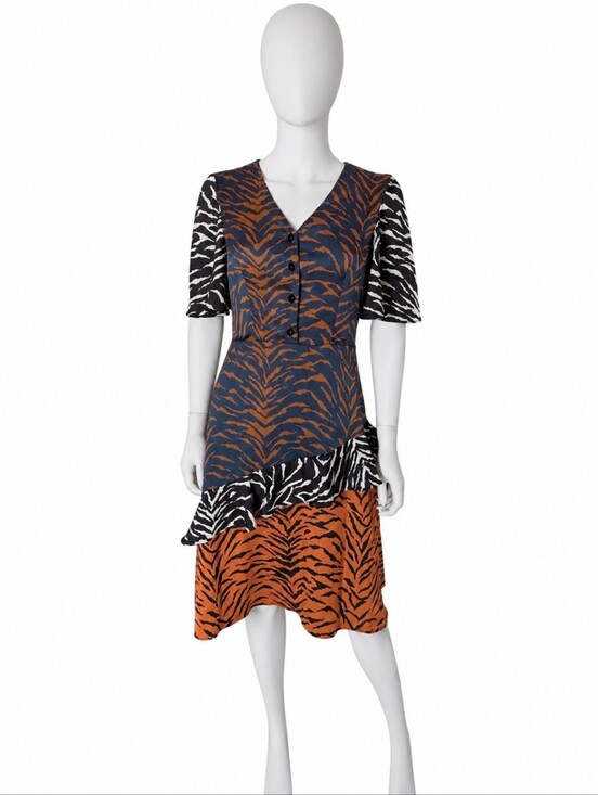 Autumn Adeigbo Dresses & Skirts - AUTUMN ADEIGBO | Tracy Animal Print Midi Dress Size 2